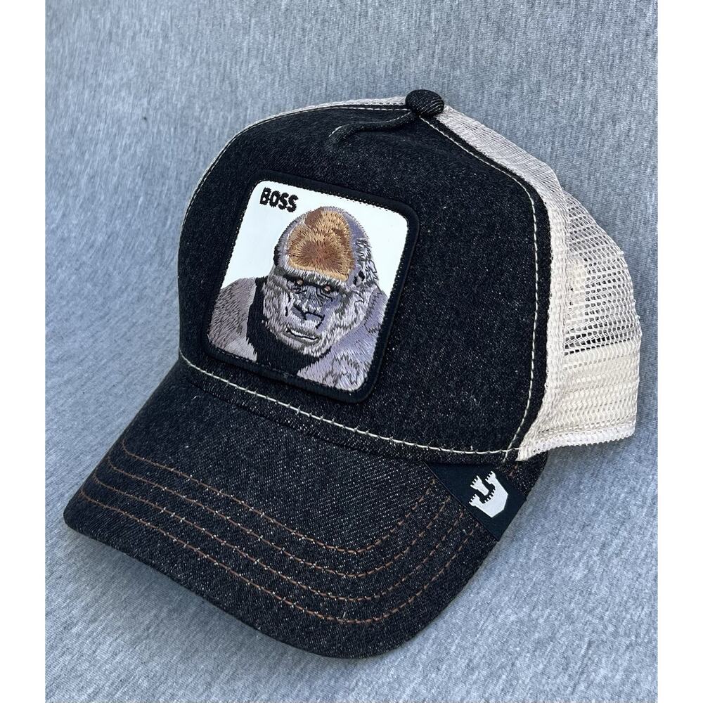 GOORIN BROS The Boss Trucker Hat Black One Size NEW